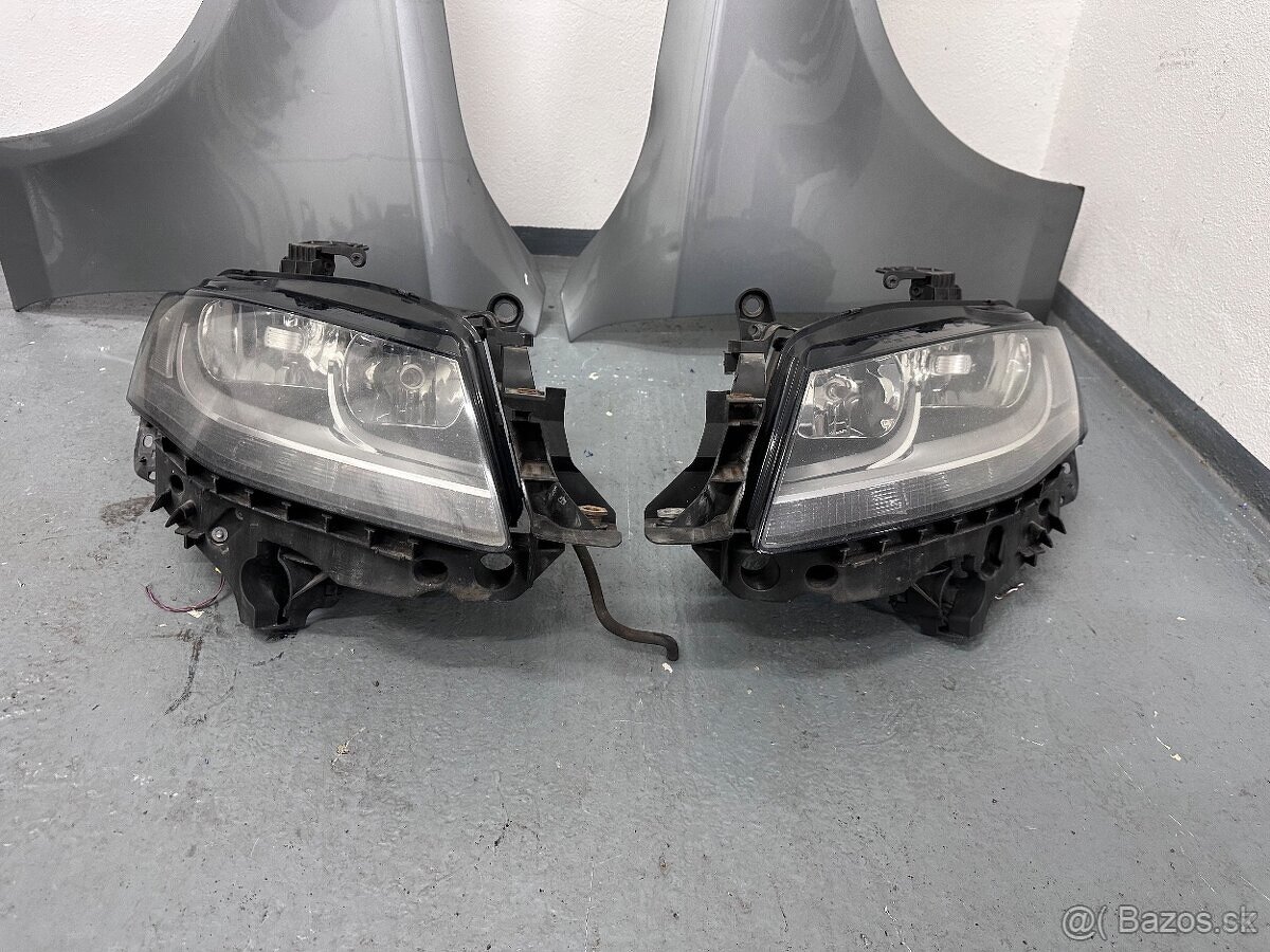 Audi A4 B8 předek kapota nárazník světla chladiče blatník - 6