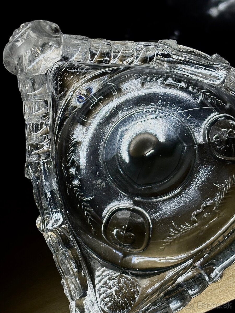 ART DECO svietnik Val Saint Lambert, TOP stav - 6