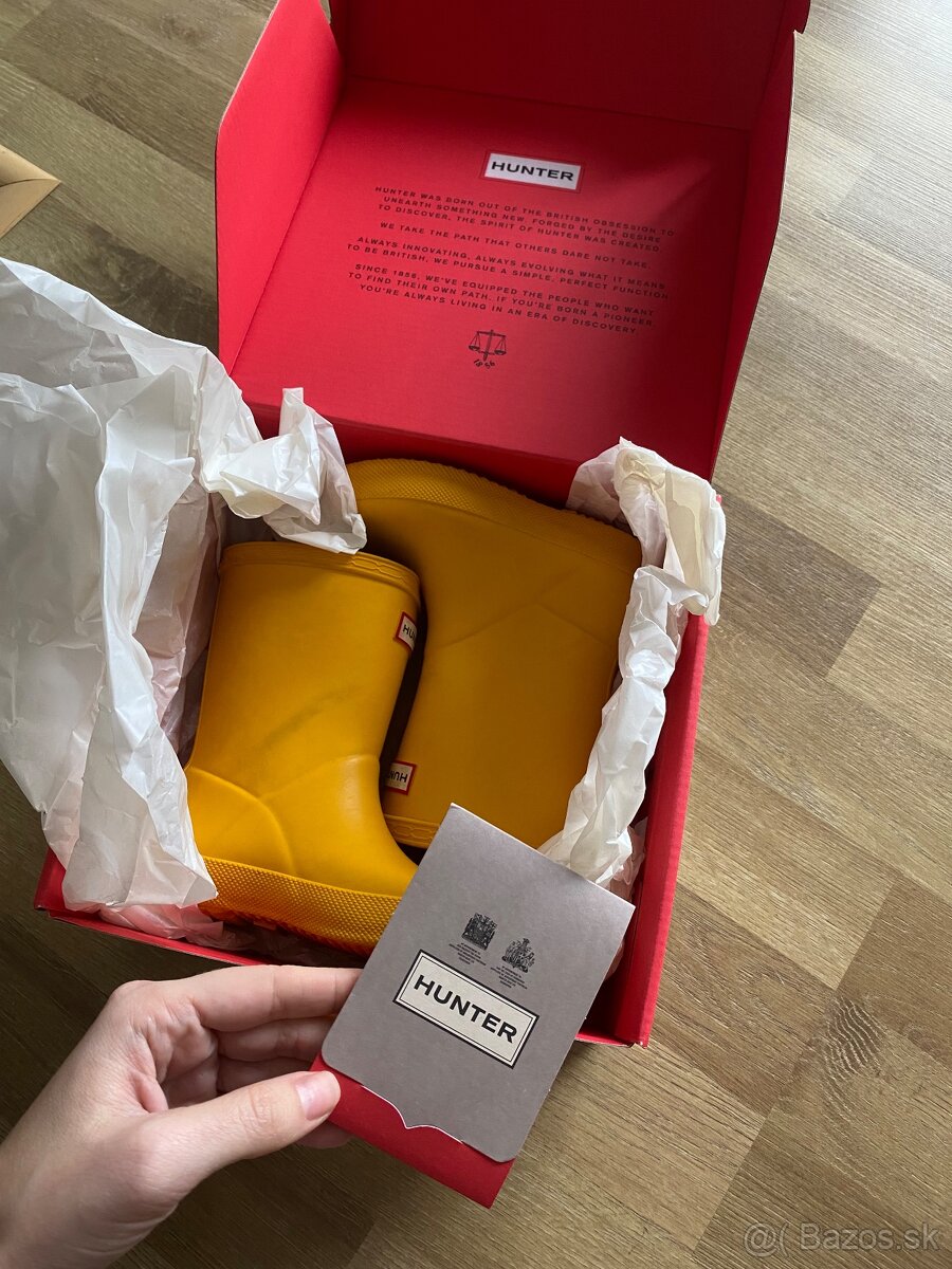 Detske zlte gumaky Hunter - 6