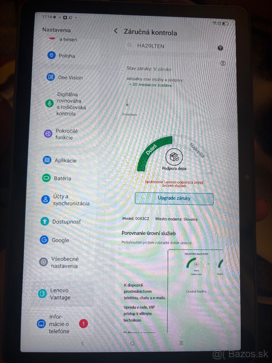 Predám Tablet Lenovo - NOVÝ - 6