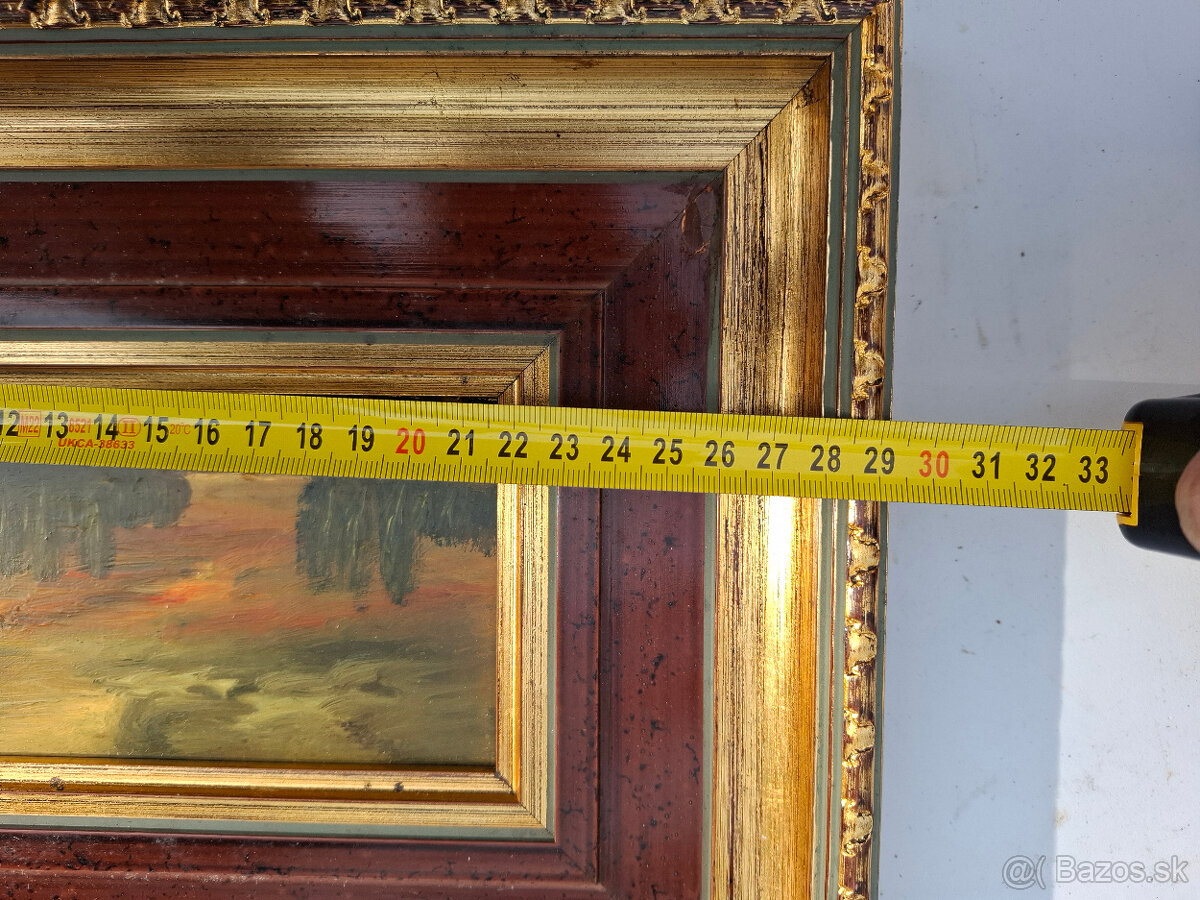 Predám starý obraz olejomalbu krajinka 18 € - 6