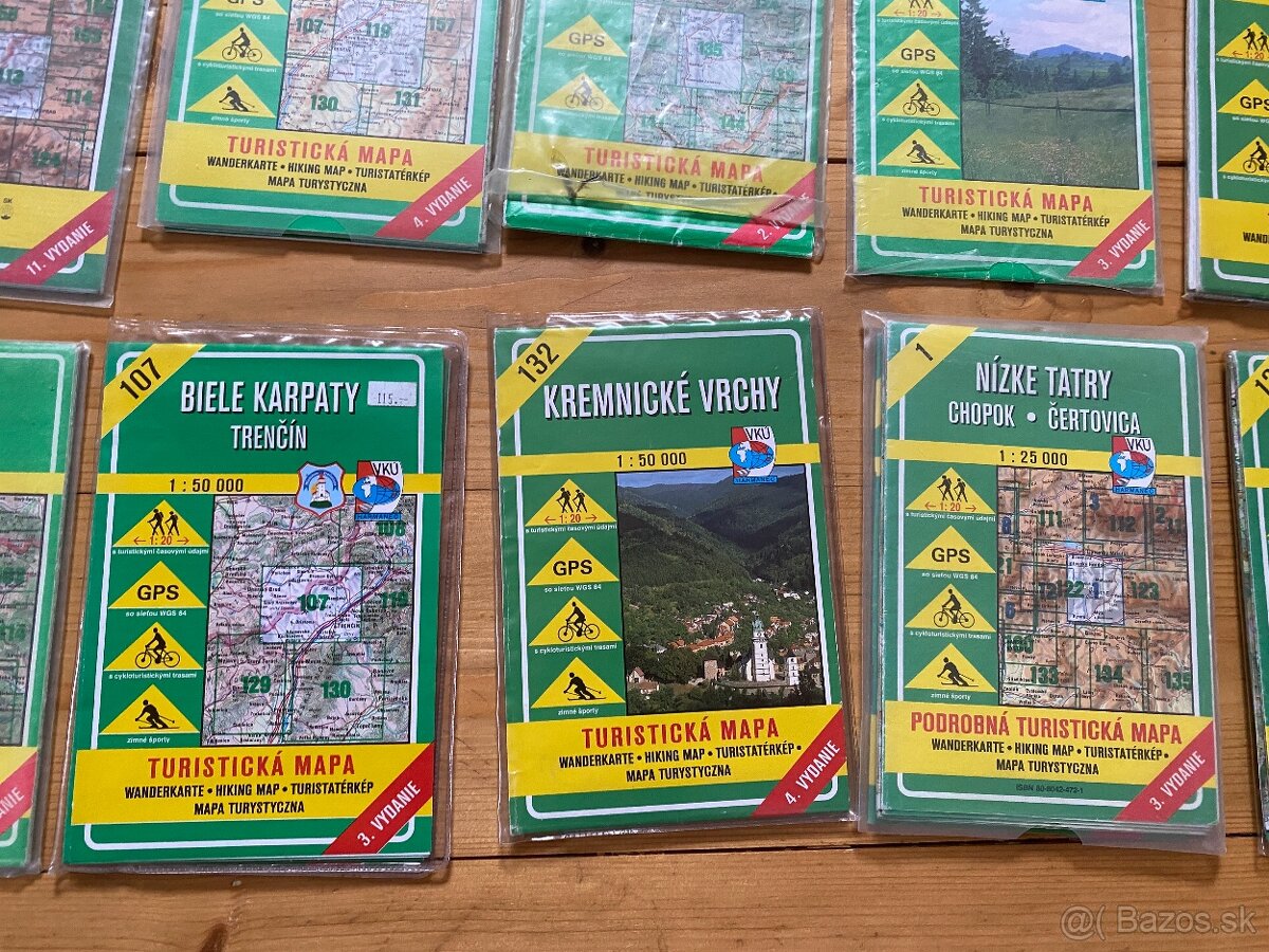 turistické mapy VKÚ – rôzne vydania, rôzny stav - 6