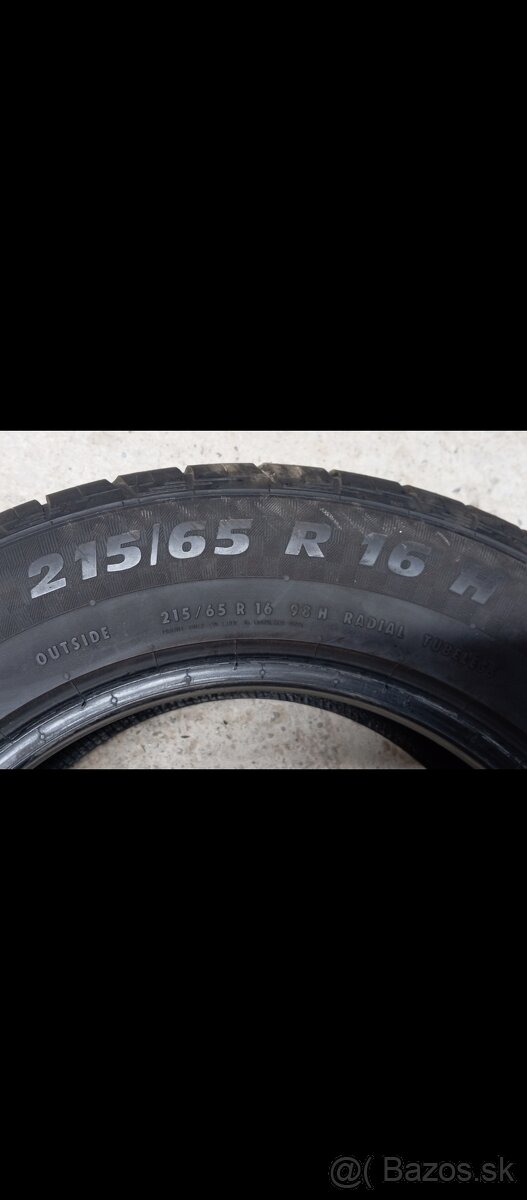 Predám letné pneumatiky 215/65r16 - 6