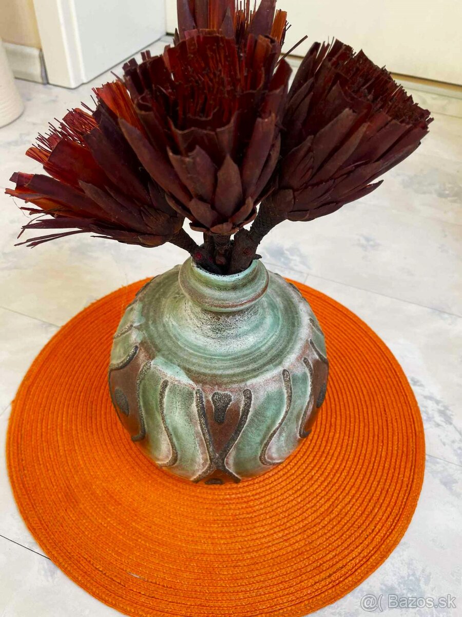 Starožitná keramická váza - 6