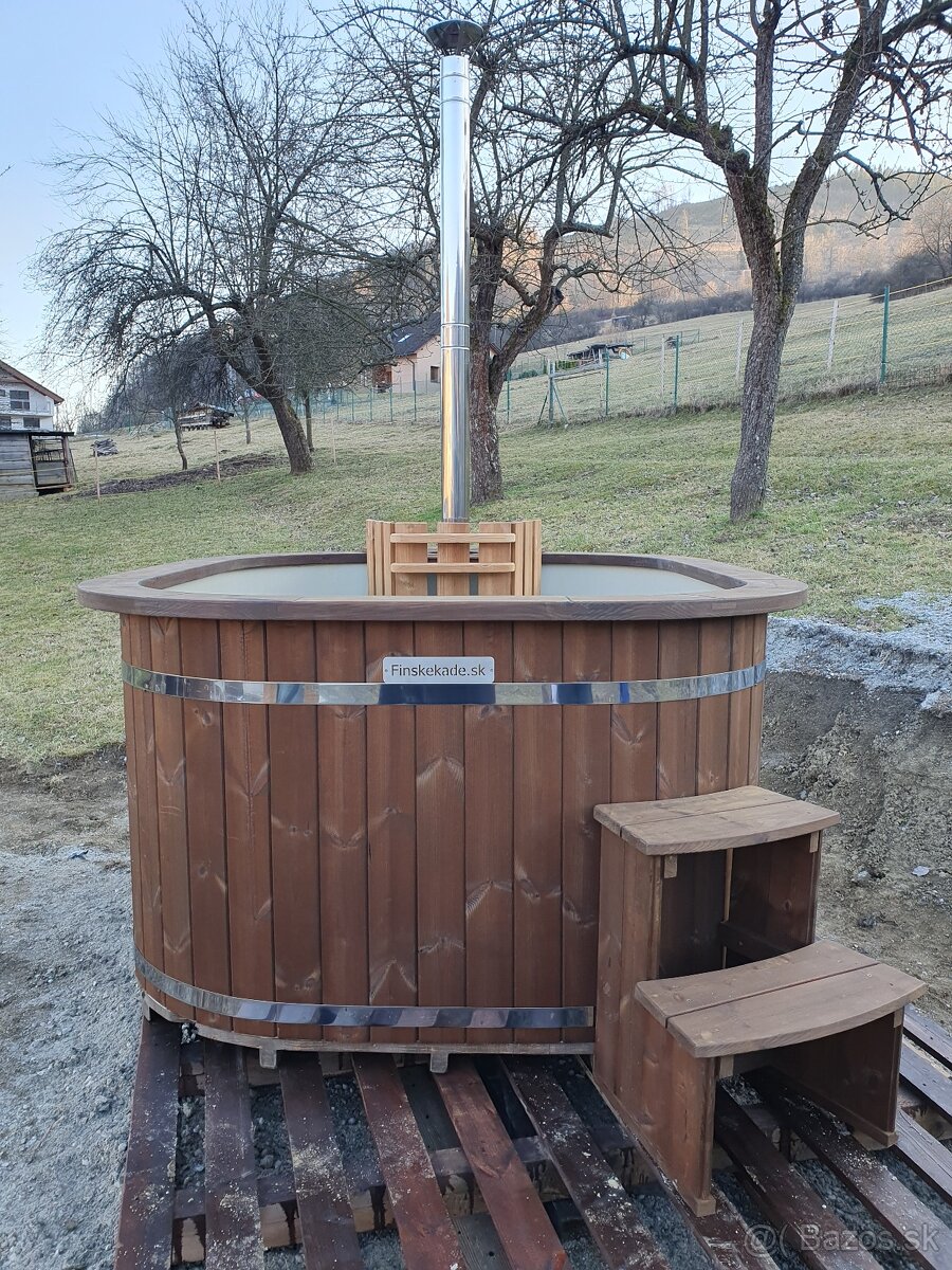 Fínska kúpacia kaďa hranatá s plastovou vložkou - 6