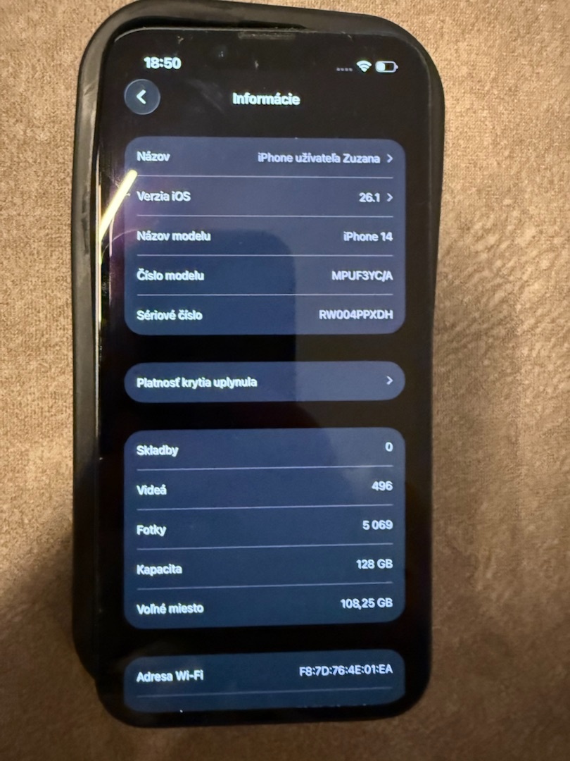 Predám iPhone 14 s kapacitou 128GB. - 6