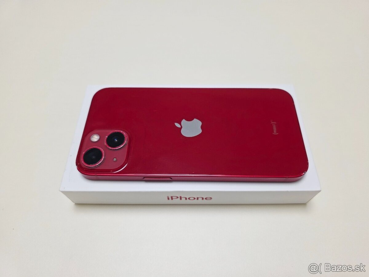 APPLE IPHONE 13 128GB RED,BATERKA 100% - 6