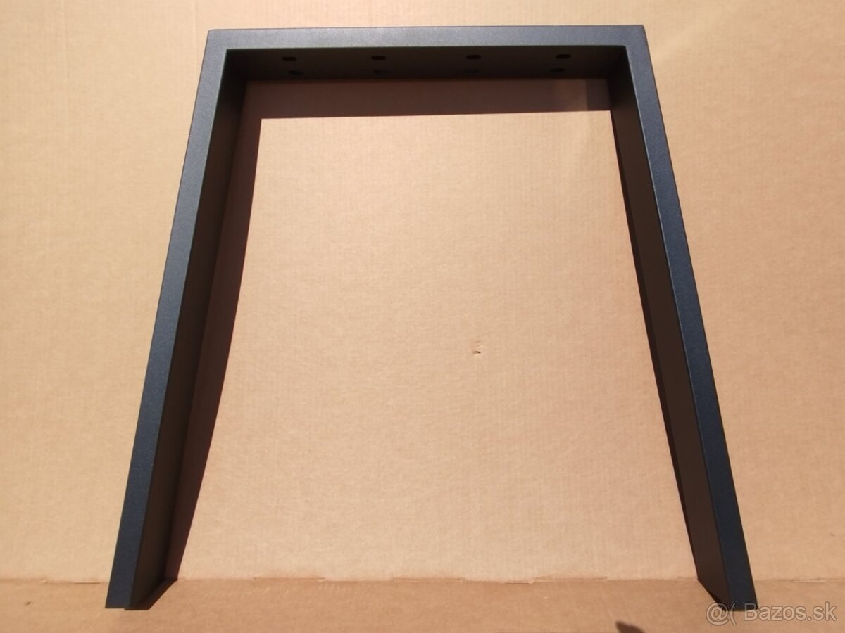 Stolové nohy kovové, čierne 2 ks - 6