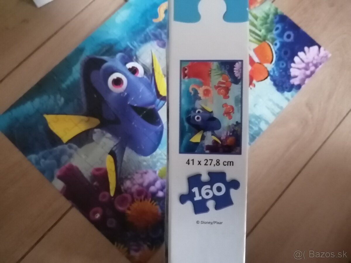 Puzzle Hľadá sa Dory, Macko PU, Bambi, Minnie, Ebchantimals - 6