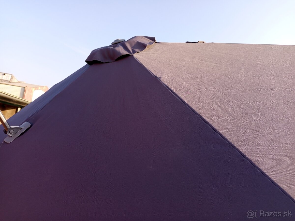 Slnečník Santorini 3m, šedý - 6