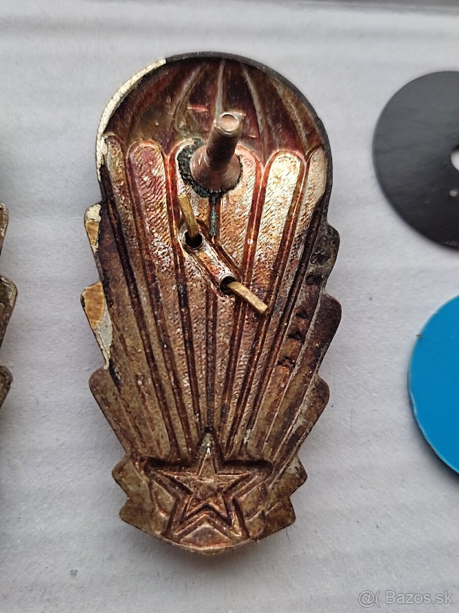 7 ks výsadkárske odznaky CSLA MISTR INSTRUKTOR 1, 2, 3 - 6