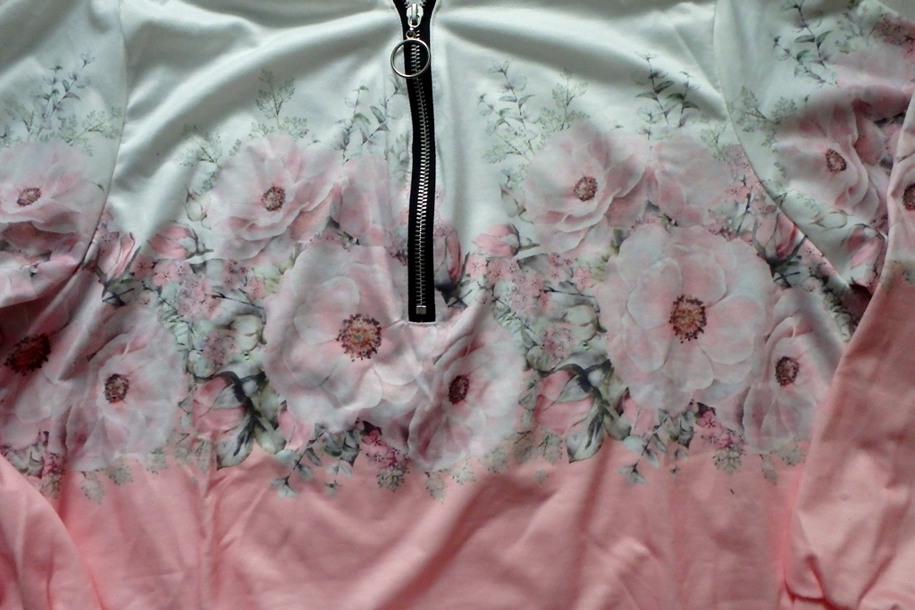 Blúzka/tričko/mikina, bielo ružový - 6