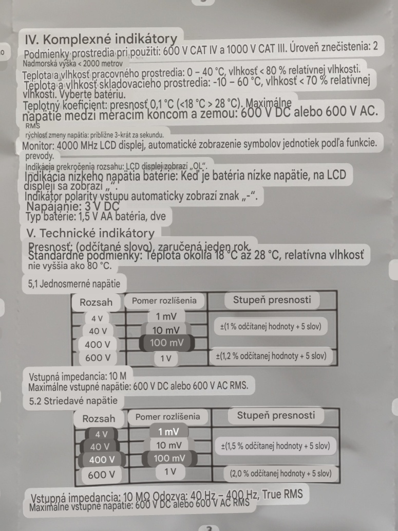 Multimeter ANENG - 6