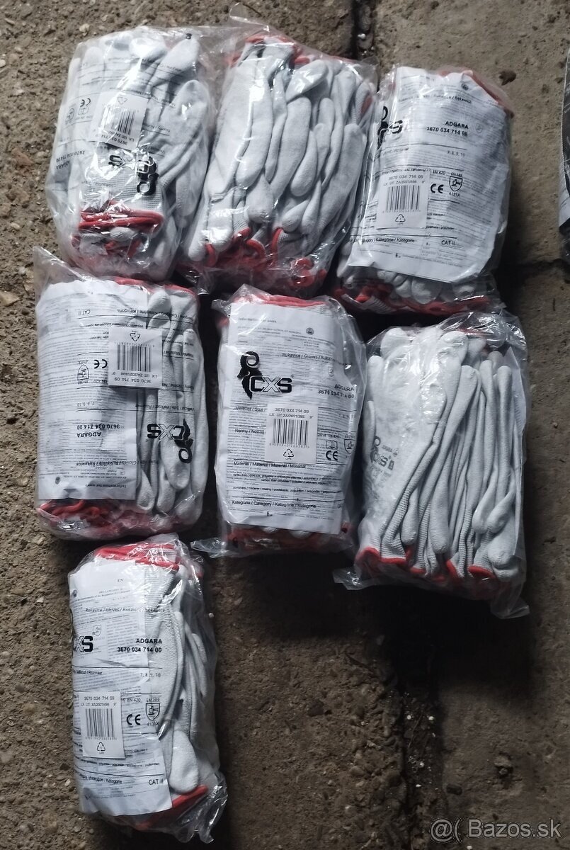 Pracovné rukavice BRITA CXS Canis, veľkosti 7, 8, 9, 10. - 6