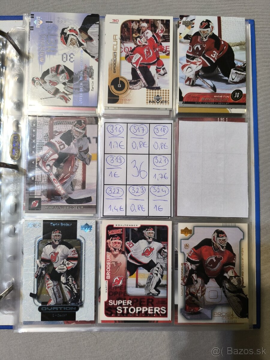 Hokejové kartičky - Martin Brodeur 2 - 6
