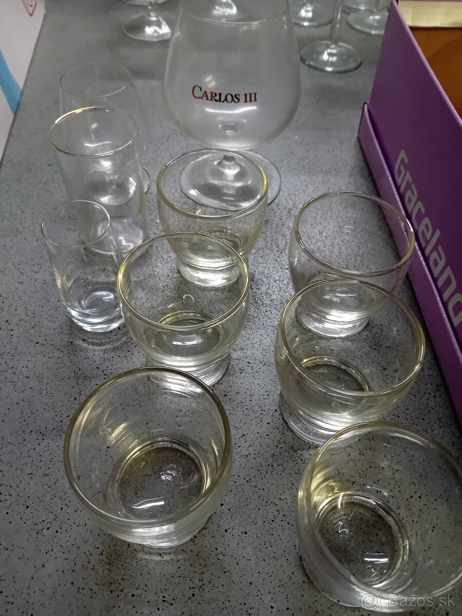 Sklenené poháre na koňak a iné - 6