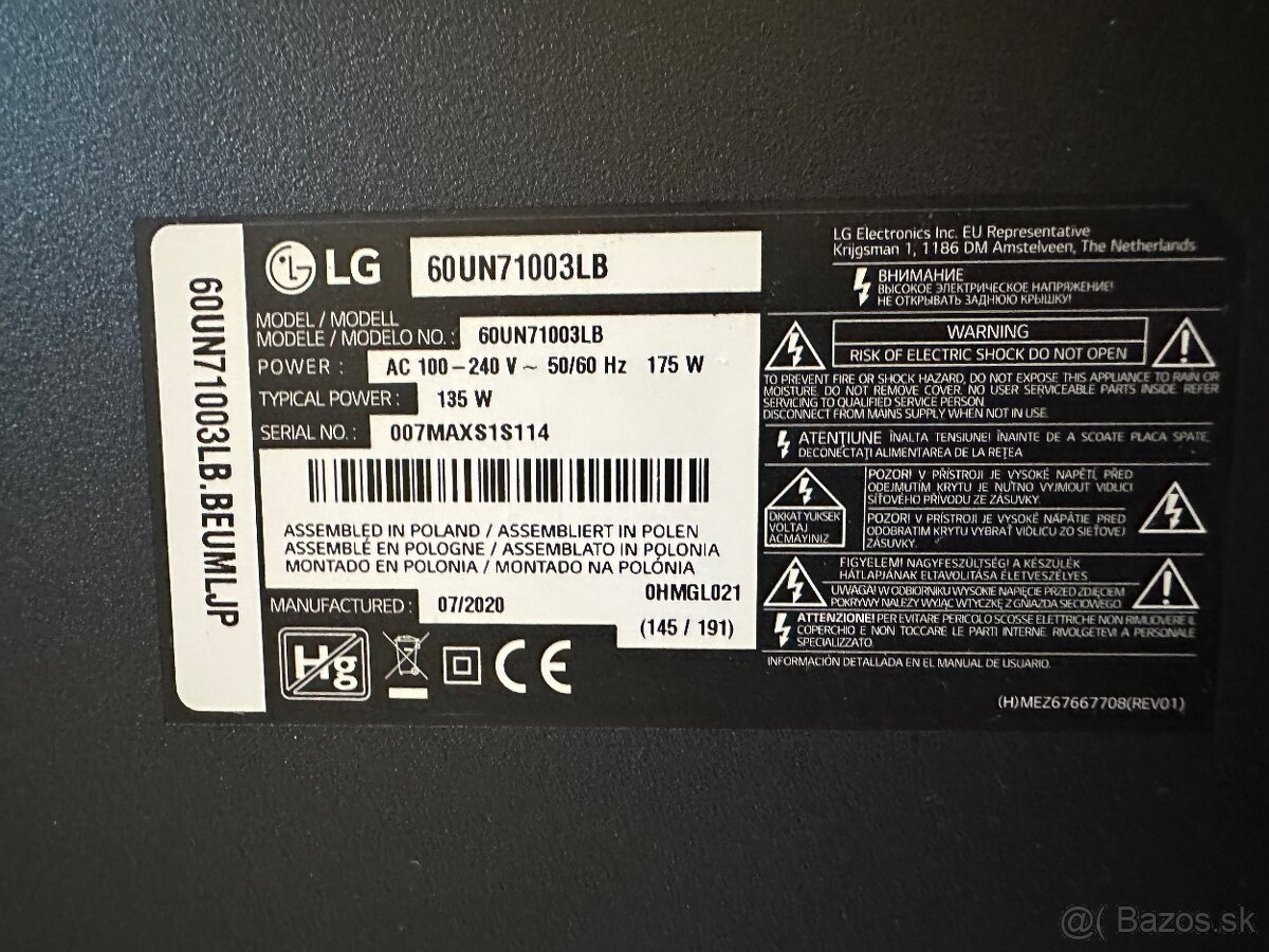 152cm 4K Smart TV LG 60UN7100 - 6