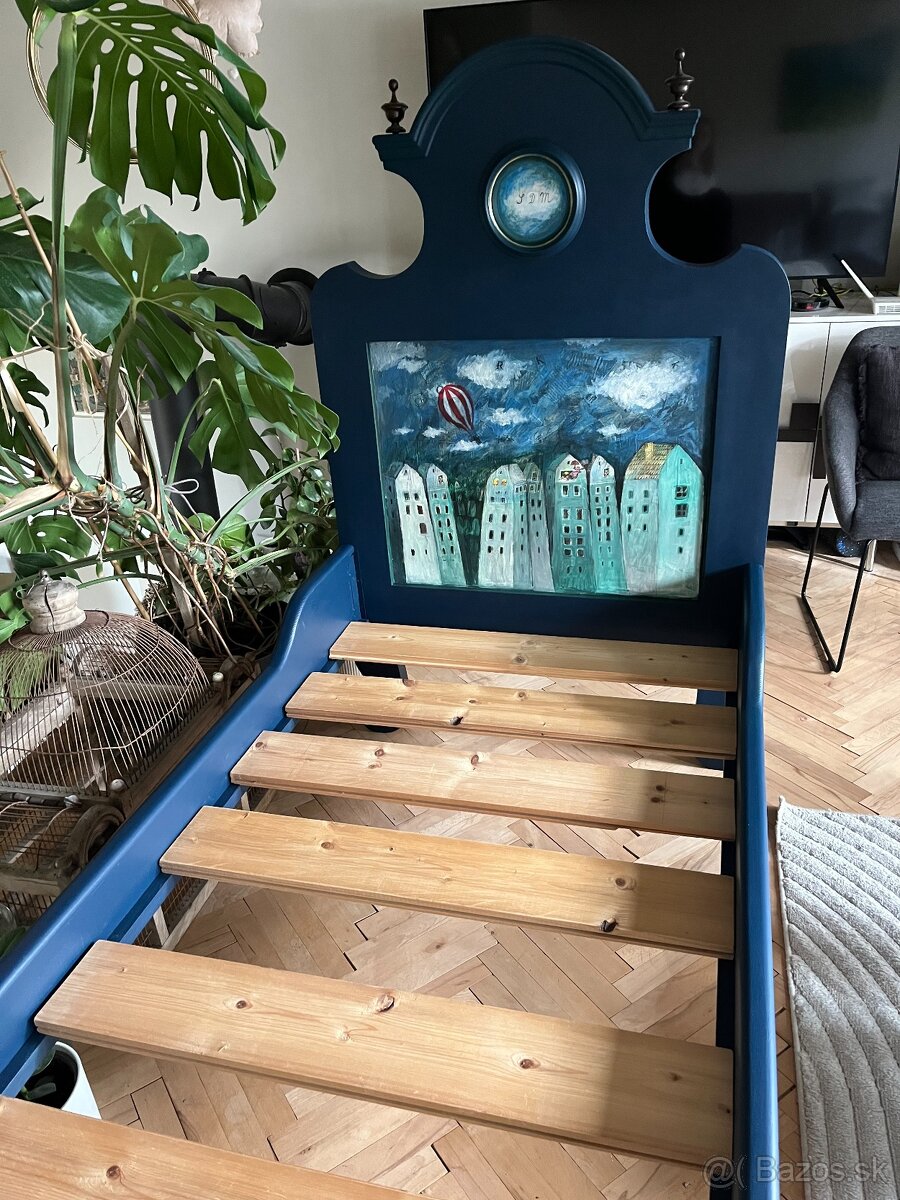 Starozitna postel 90x200cm - 6
