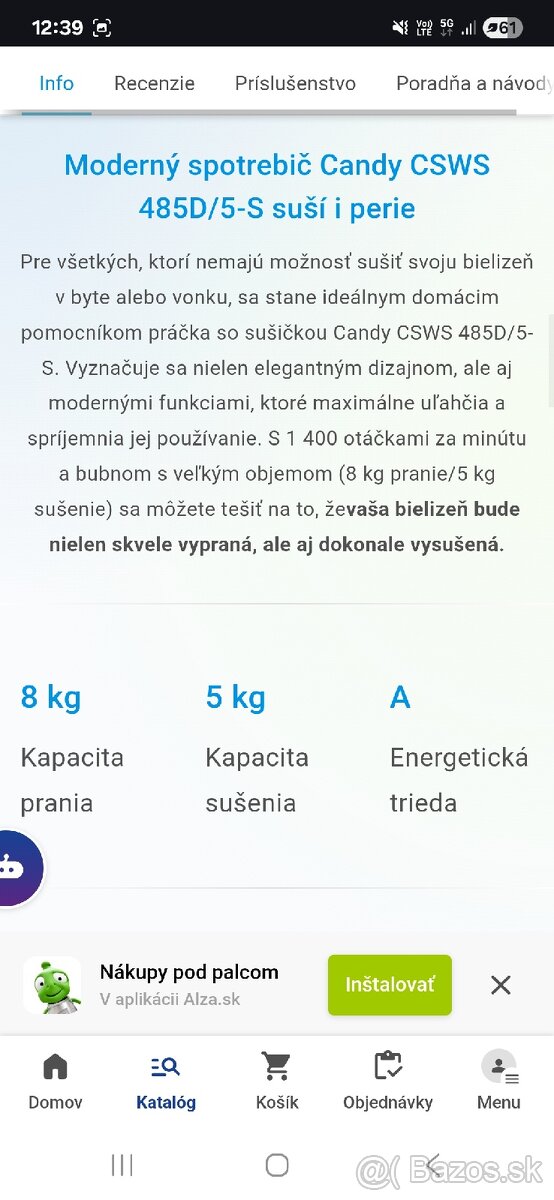 Candy CSWS 485D/5-S pračka so sušičkou - 6