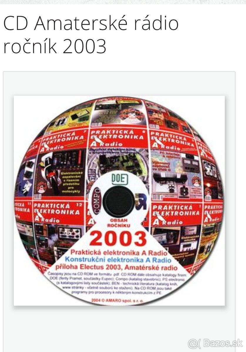 Predám ročníky Amatérske rádio na cd + katalógy KTE na CD - 6