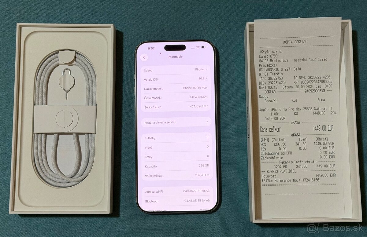 Apple iPhone 16 Pro Max 256GB Natural / SK - 6