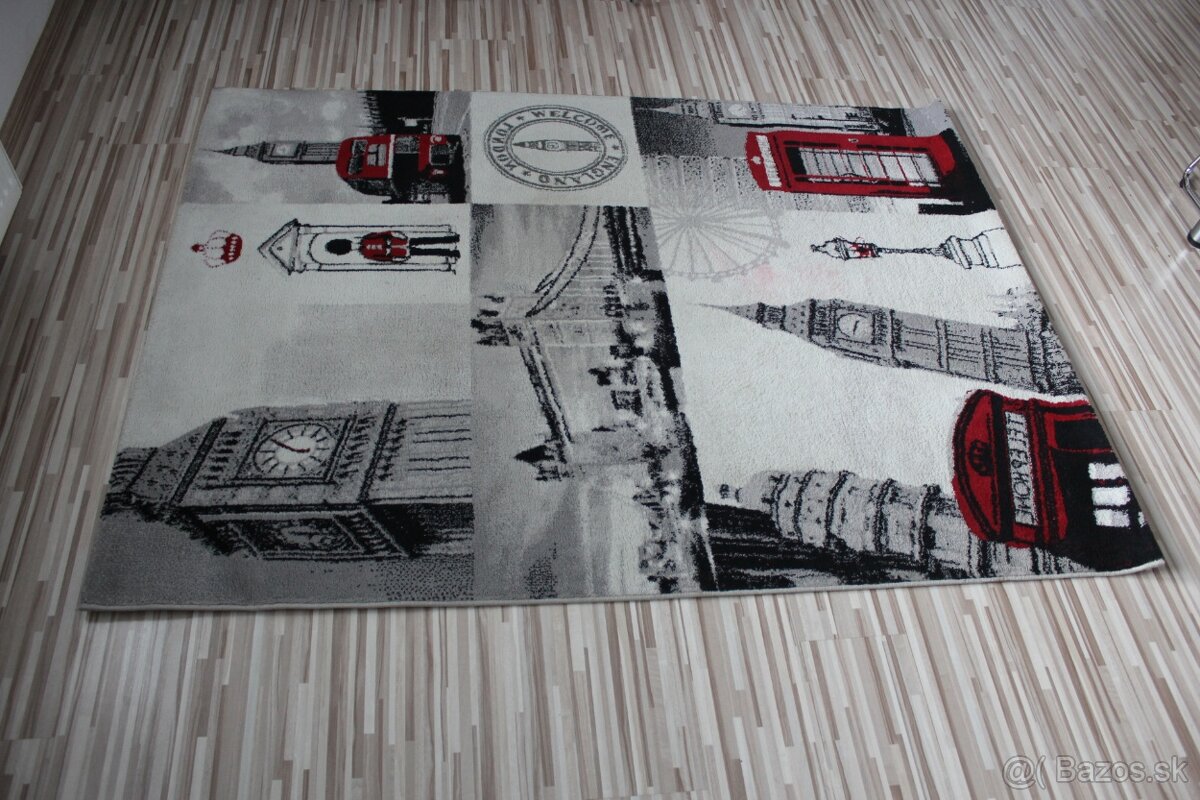 Koberec do detskej izby 2kusy pirát + Londýn - 6