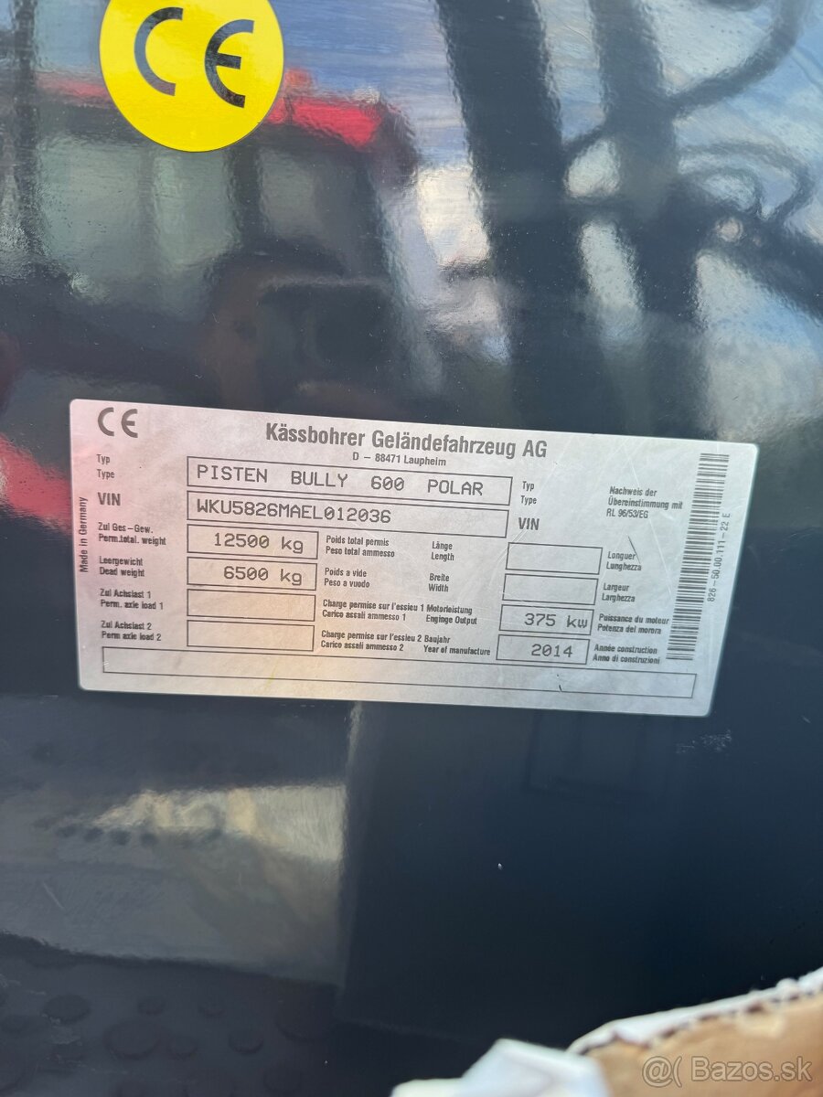 PB 600 polar, rolba, ratrak, Pisten Bully - 6