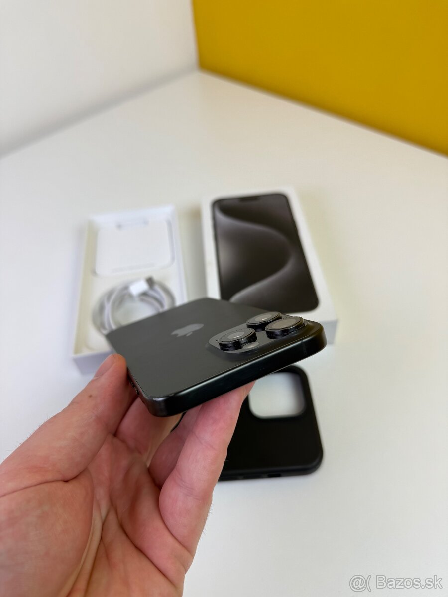 Predam vymenim Iphone 15 Pro Max 256GB čierny - 6