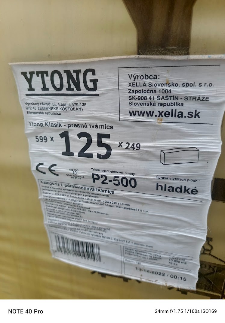 Tvárnice,preklady YTONG na stavbu kompletného rodinného domu - 6