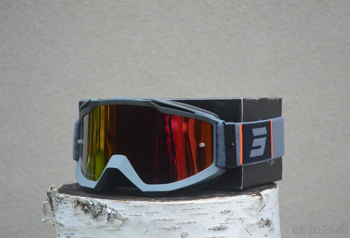 SHOT helma prilba okuliare čierna oranžová mat. - 6