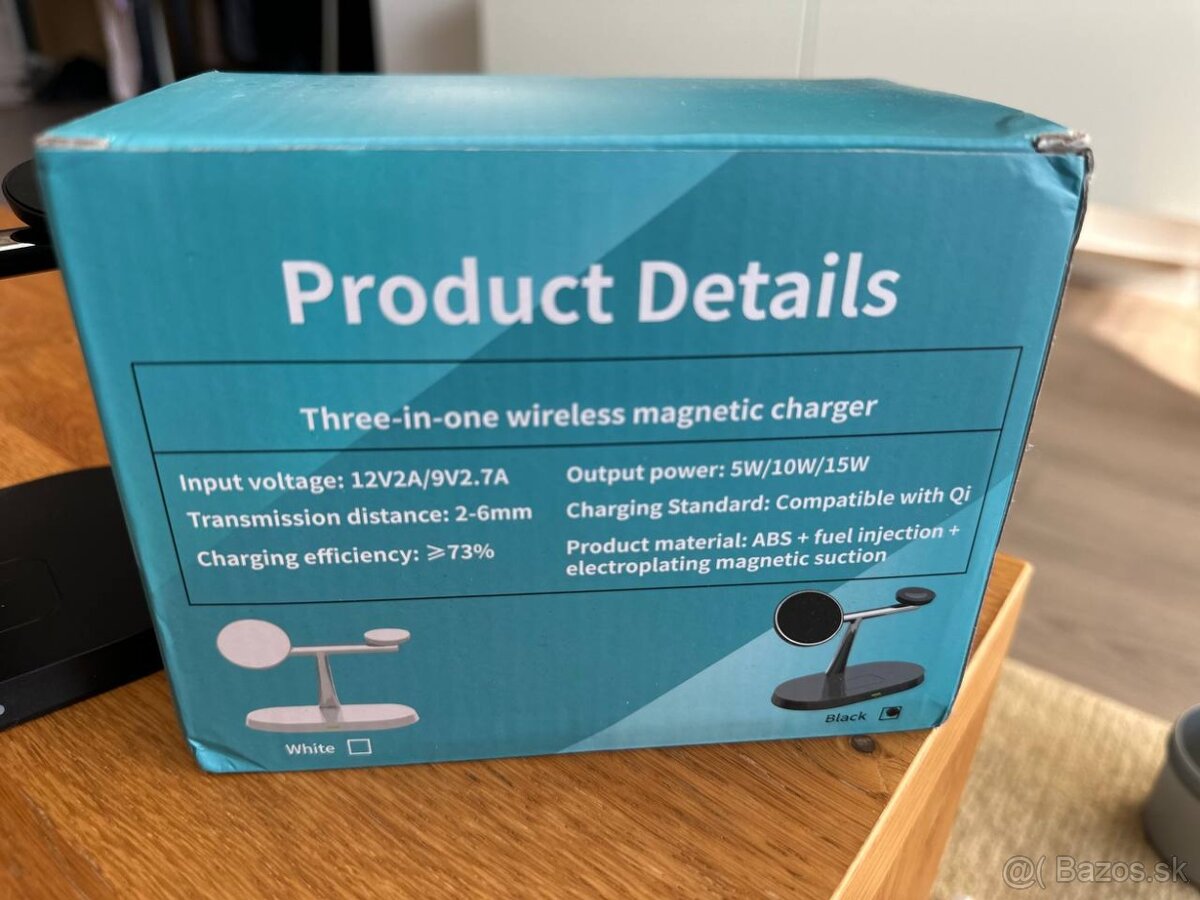 Bezdrôtová nabíjačka pre smartfón 3 v 1 (nová) - 6