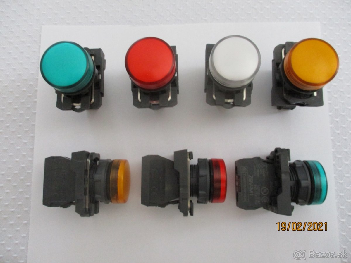 Predam kontrolky a tlačitka -prepinače-SCHNAIDER - 6