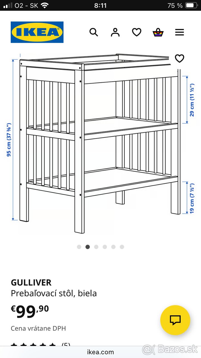 Prebaľovací pult Ikea Gulliver - 6