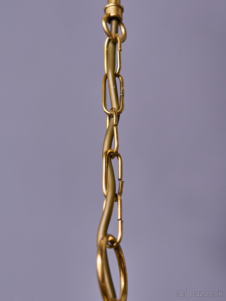 Štýlový mosadzný luster päťramenný - 6