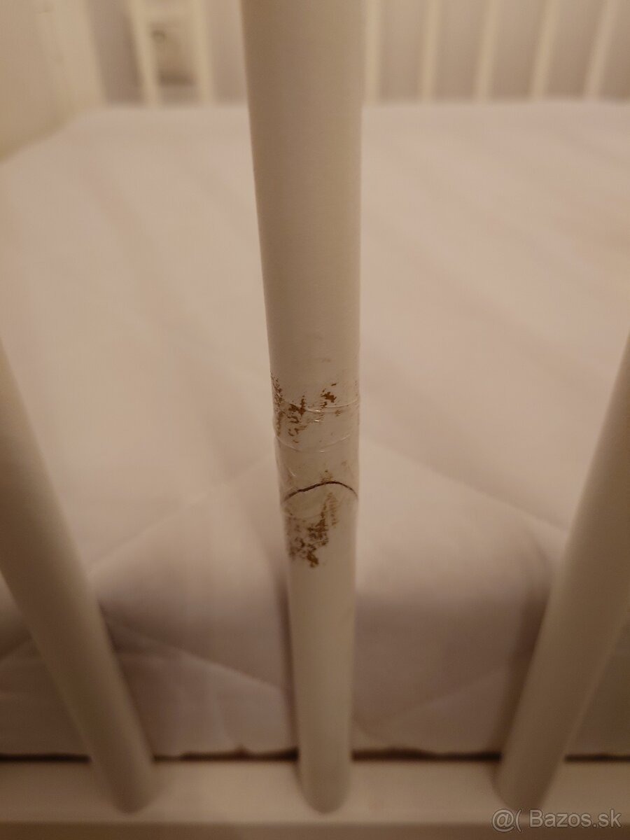 Detská postieľka s vyberateľnými tyčami + matrac - 6