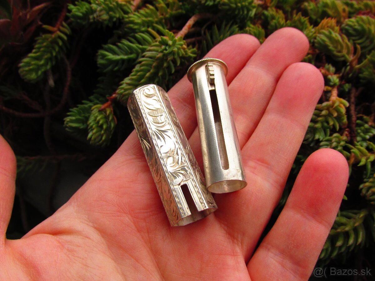 Staré strieborné púzdro na rúž, Ag 900 - 6