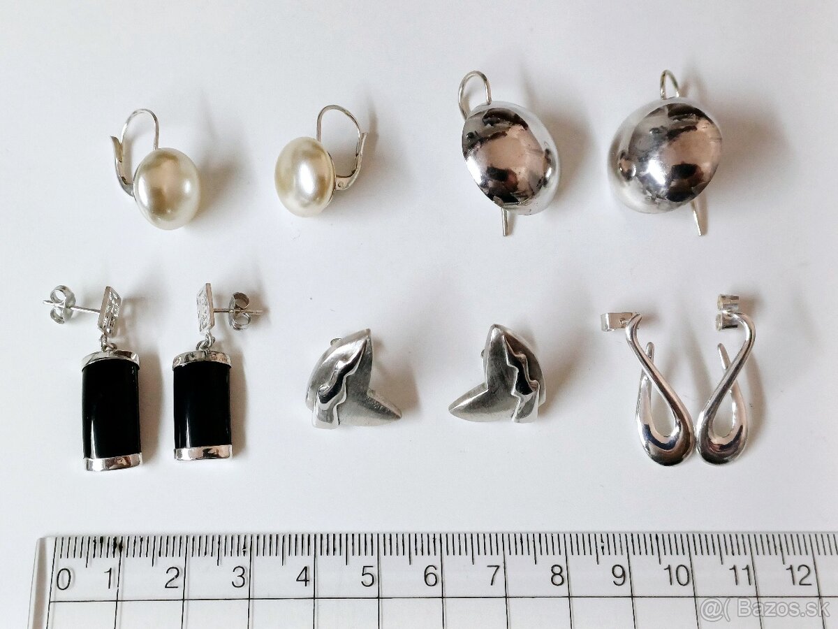 Krasne strieborne naušnice - 6