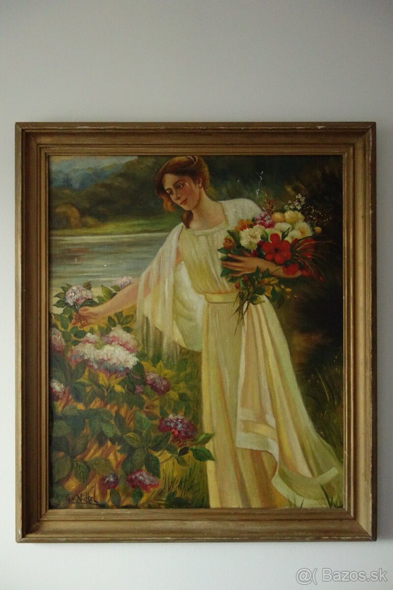 Obraz - Žena s kyticou - 6