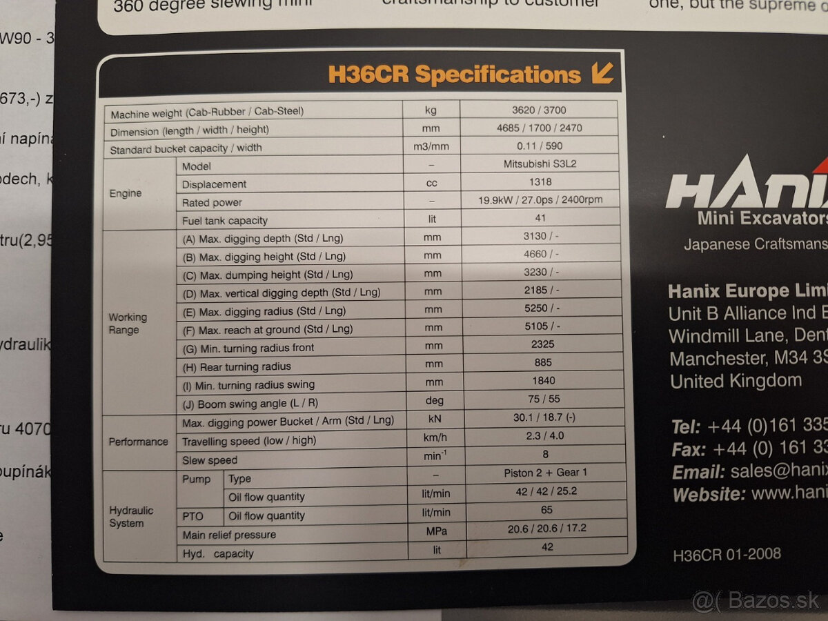 Minibagr Hanix H36 R 3,6 tuny - 6