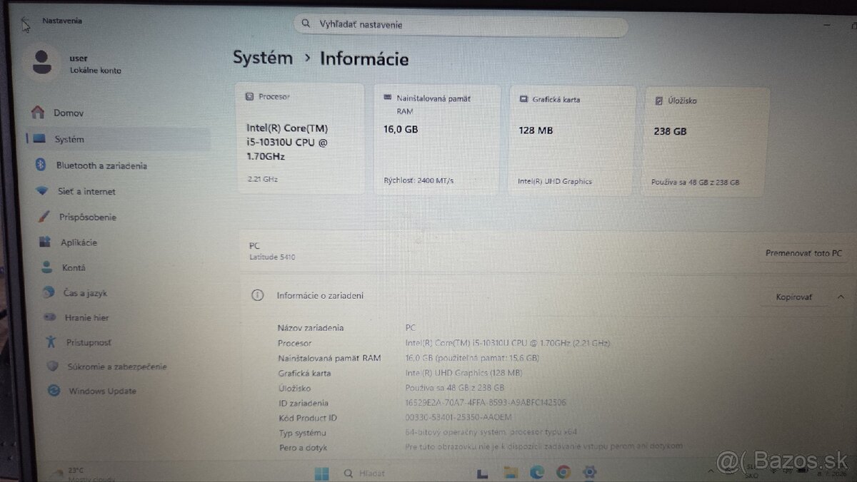 Dell Latitude 5410 - 6