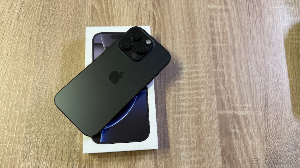 Vymenim predam iPhone 16 Pro Black 256gb kupeny v o2 - 6
