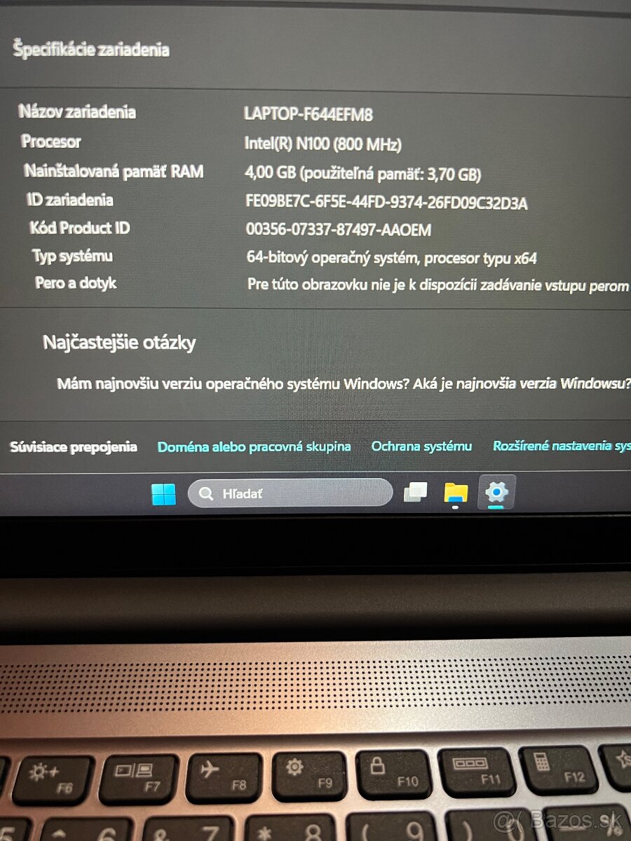 Lenovo IdeaPad3 slim velkost15,6” - 6