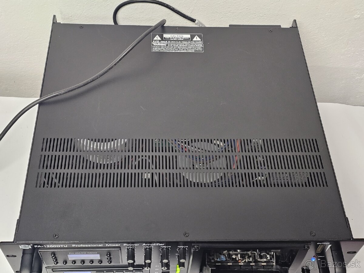 ☆ Zosilňovač SHOW PA-1260DTU CD TAPE USB FM - 6
