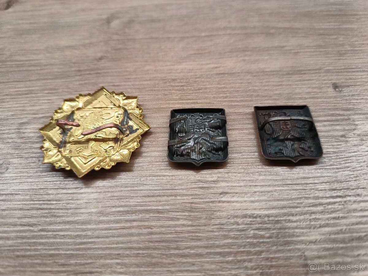 čapicové vojenské odznaky 1.ČSR cca 1930 - 6