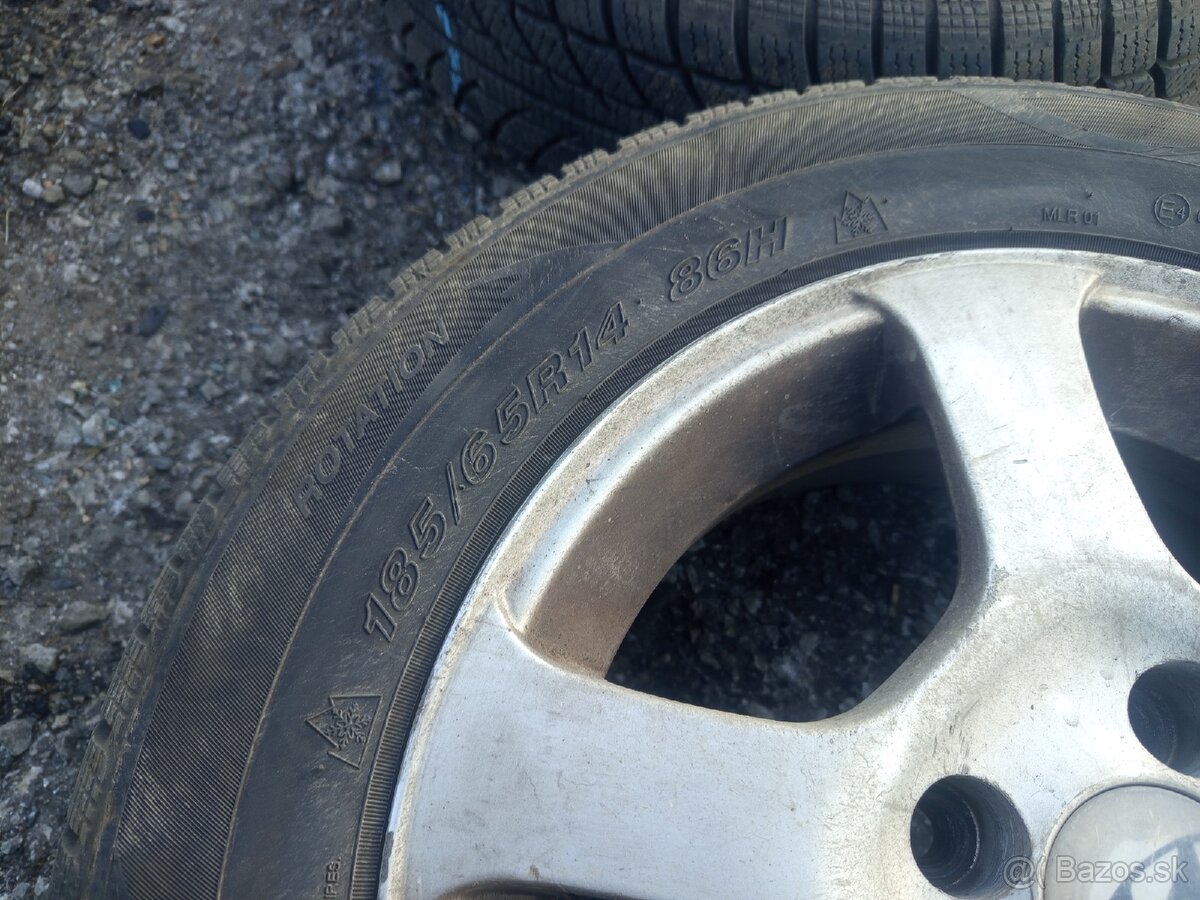185/65 R14 4x100 Alu disky - 6