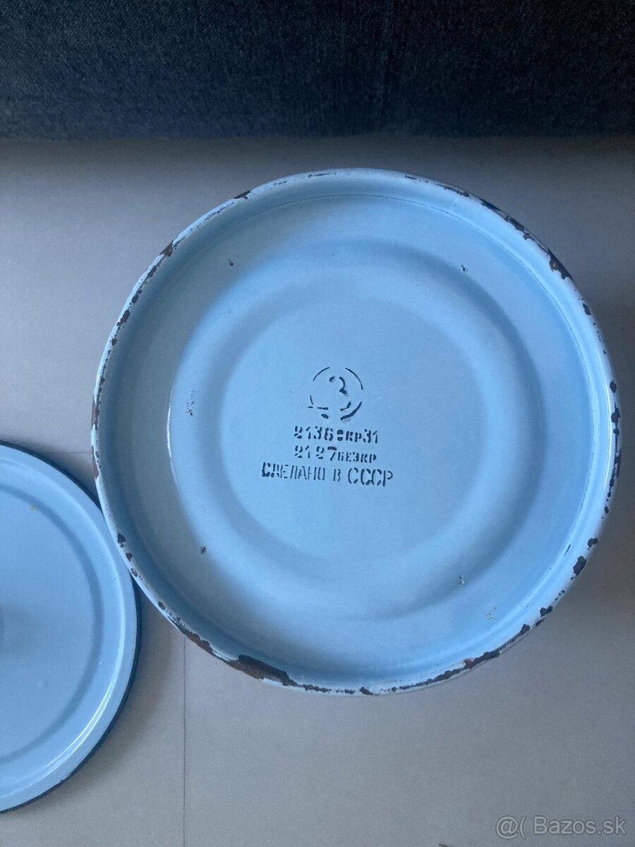 Smaltované vedro s pokrievkou - 6