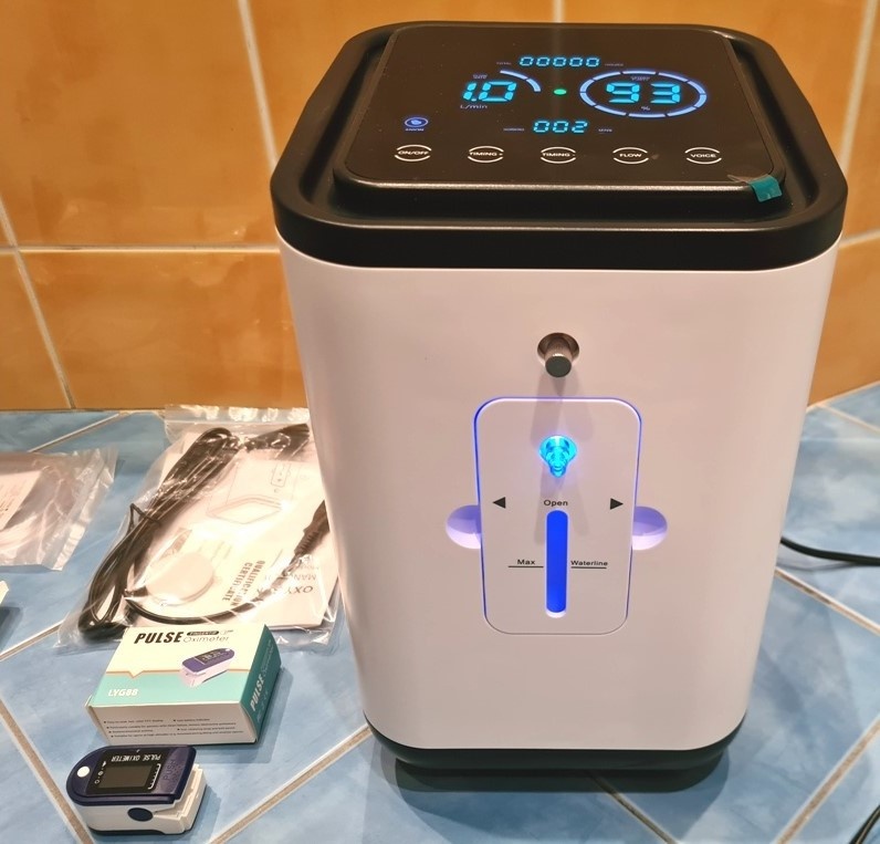 Predám kyslíkov prístroj koncentrátor+pulzný oxymeter - - 6