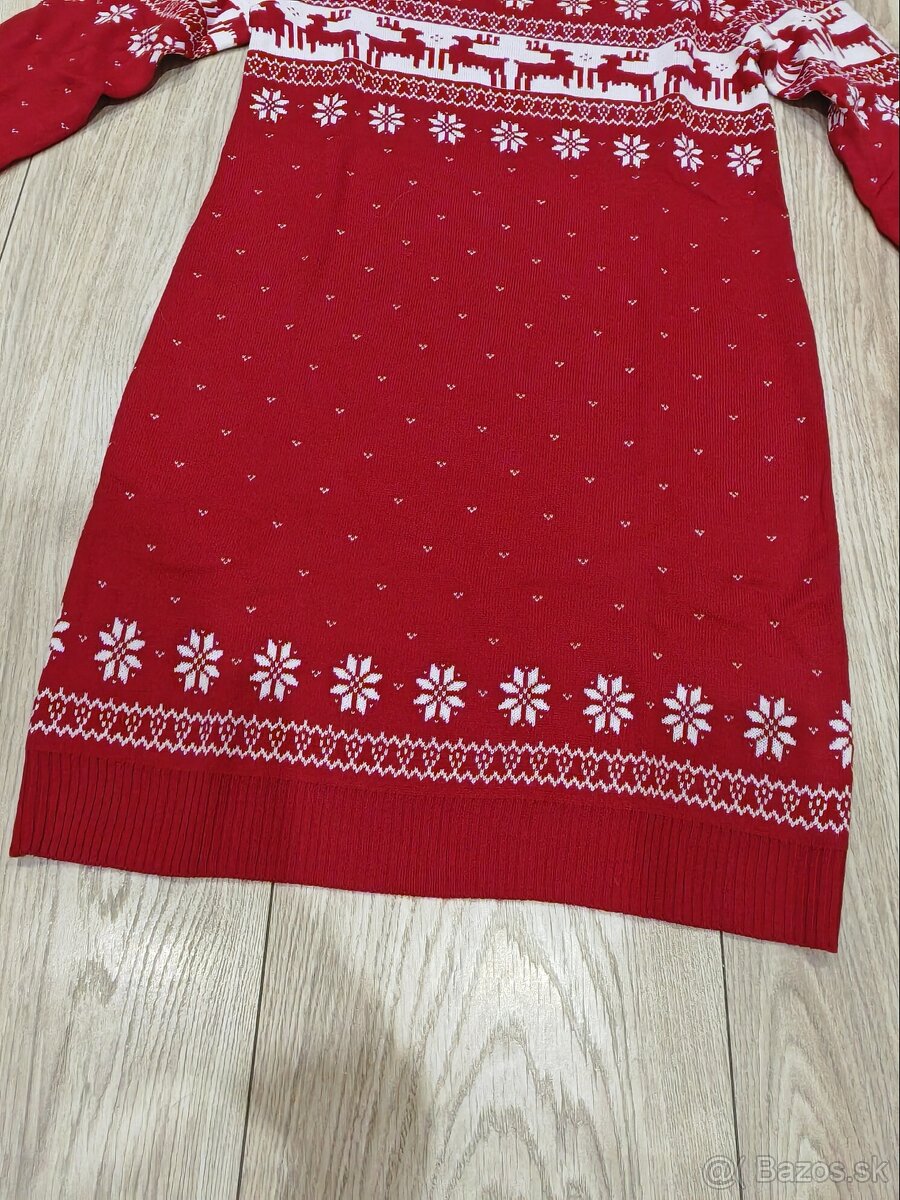 Vianočné šaty, veľkosť S - 6