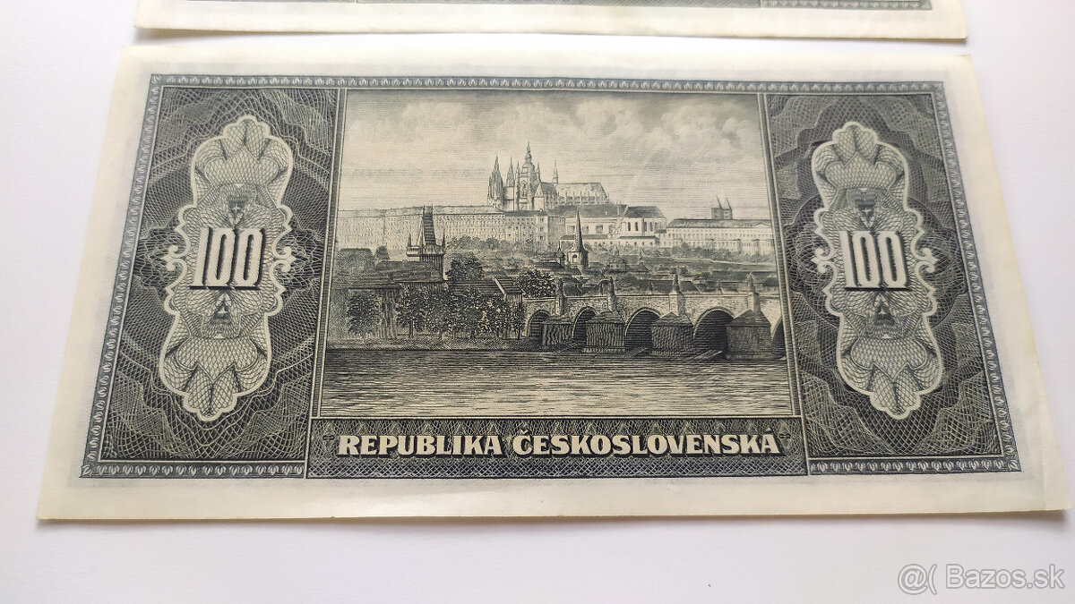 100 Kčs 1945 neperforované - 6