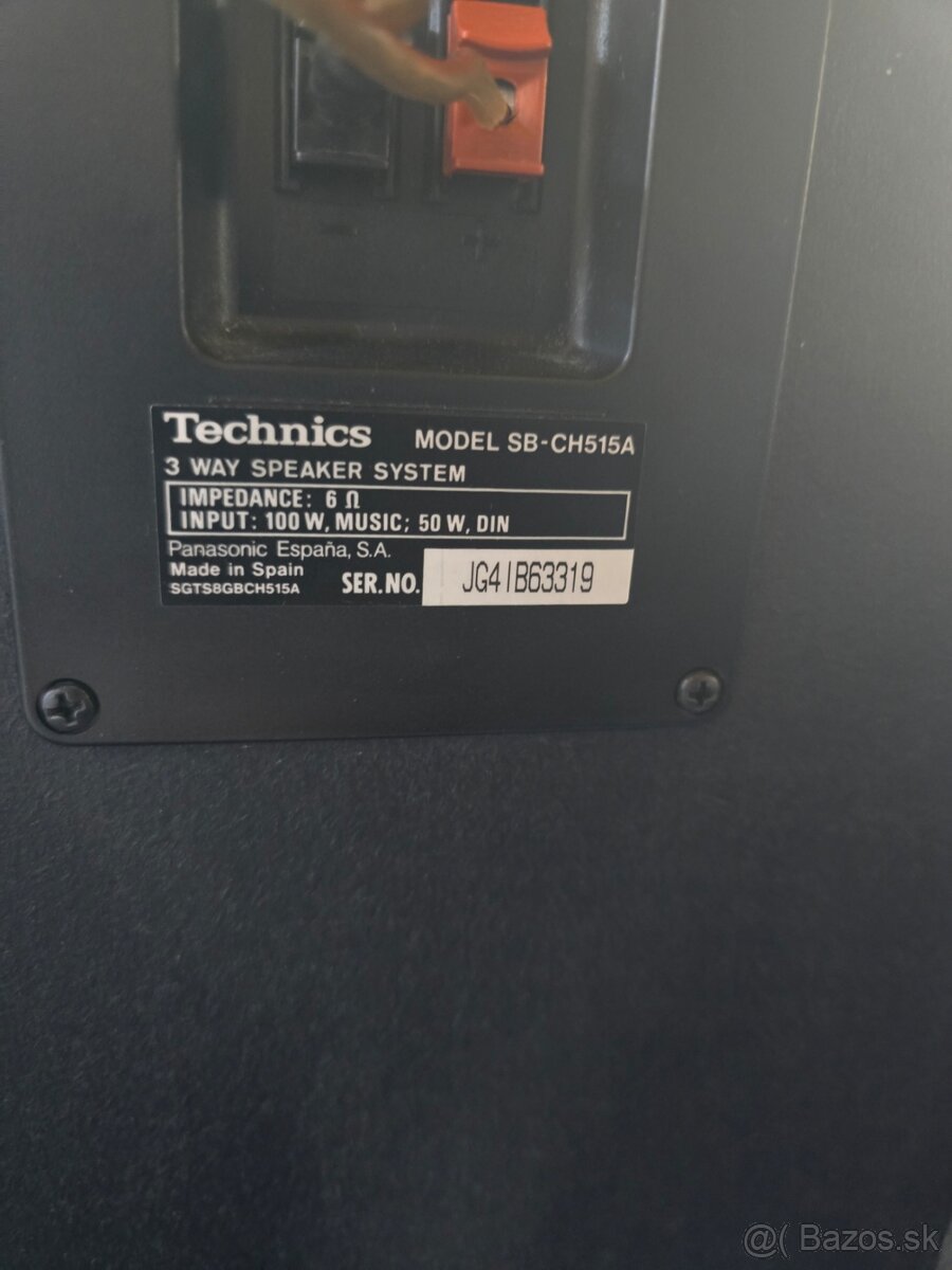 Technics SB-CH515A 3-pásmové reproduktory - 6
